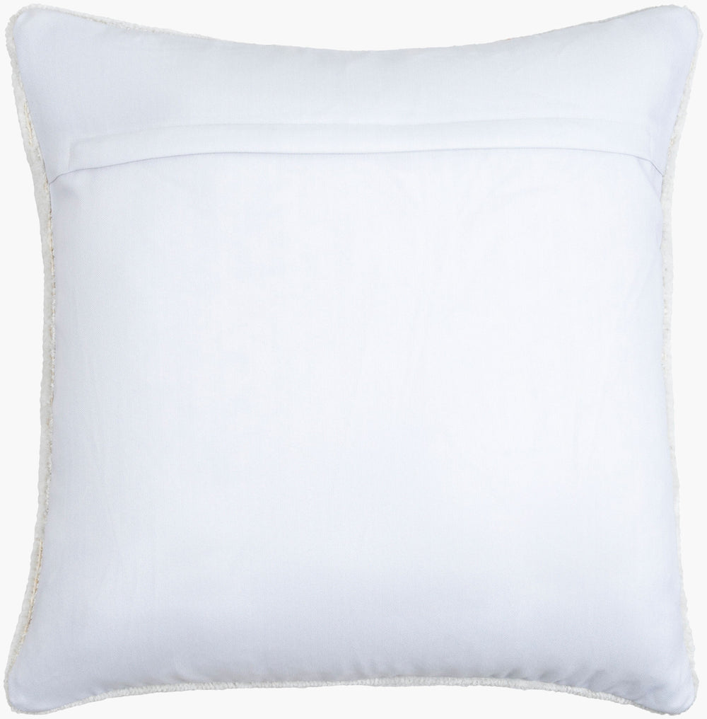 Surya Armstrong Eco-friendly 18” X 18” Accent Pillow - Modern Minimalist Style For Indoor And Outdoor Use Light Gray Recycled Pet Yarn,Polyester Amg001-1818d