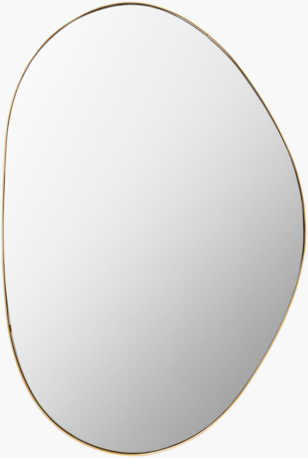 Surya Aamnah 36” X 24” Modern Accent Mirror – Minimalist Design For Stylish Home Decor & Elegance Frame, Gold Iron Amh001-3624