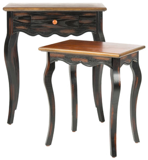 Safavieh Jasper Accent Table Set Tiger Dark Brown/Light Brown AMH4015A