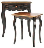 Safavieh Jasper Accent Table Set Tiger Dark Brown/Light Brown AMH4015A