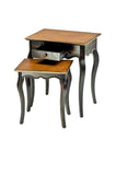 Safavieh Jasper Accent Table Set Tiger Dark Brown/Light Brown AMH4015A