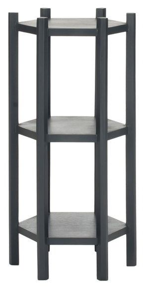 Safavieh Leonie 3 Tier Telephone Table Charcoal Grey AMH4617A