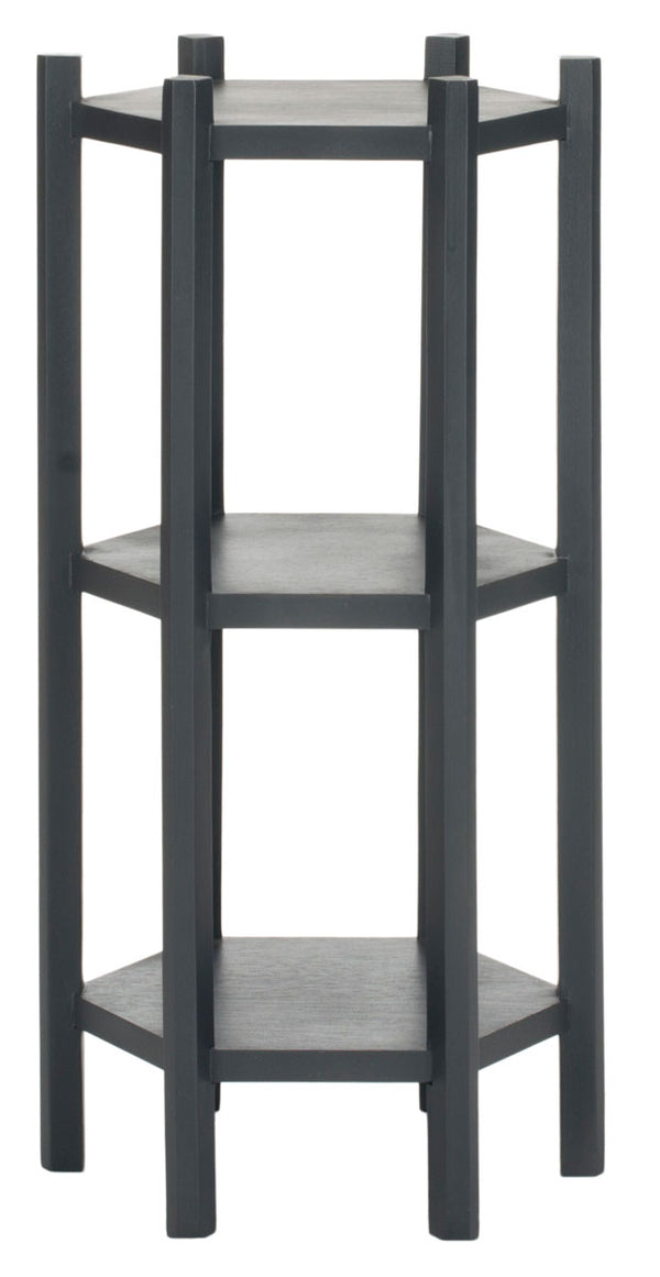 Safavieh Leonie 3 Tier Telephone Table Charcoal Grey AMH4617A