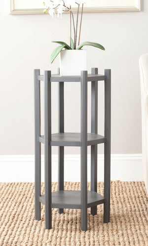 Safavieh Leonie 3 Tier Telephone Table Charcoal Grey AMH4617A