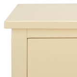 Safavieh Maxine Accent Table With Storage Drawer  XII23 Vanilla Wood AMH6608E