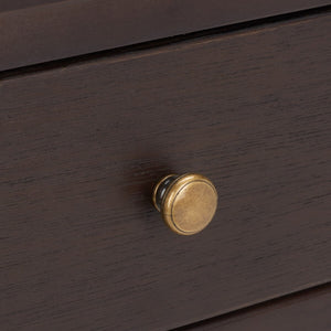 Safavieh Maxine Accent Table With Storage Drawer  XII23 Walnut Wood AMH6608F