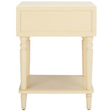 Safavieh Siobhan Accent Table With Storage Drawer XII23 Vanilla Wood AMH6611E