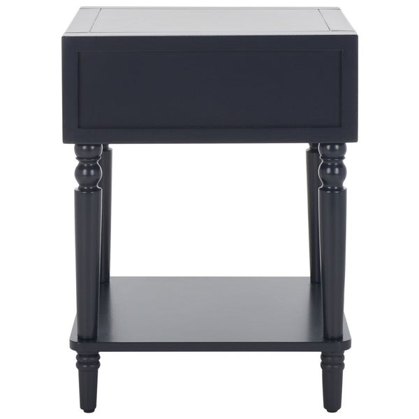Safavieh Siobhan Accent Table With Storage Drawer XII23 Navy Wood AMH6611G