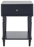 Safavieh Siobhan Accent Table With Storage Drawer XII23 Navy Wood AMH6611G