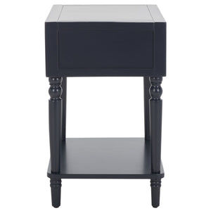 Safavieh Siobhan Accent Table With Storage Drawer XII23 Navy Wood AMH6611G