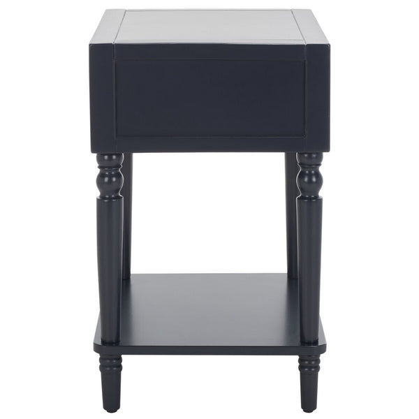 Safavieh Siobhan Accent Table With Storage Drawer XII23 Navy Wood AMH6611G