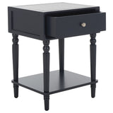 Safavieh Siobhan Accent Table With Storage Drawer XII23 Navy Wood AMH6611G