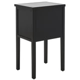 Safavieh Toby Accent Table With Storage Drawers  XII23 Black Wood AMH6625G