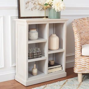 Safavieh Maralah Bookcase XII23 White Wash Wood AMH6634E