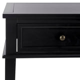 Safavieh Manelin Console With Storage Drawers  Black / Antique Gold AMH6641D