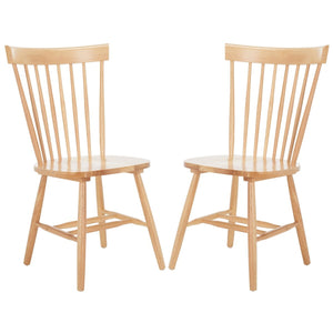 Safavieh Parker Side Chair - Set of 2 XII23 Natural Wood AMH8500F-SET2