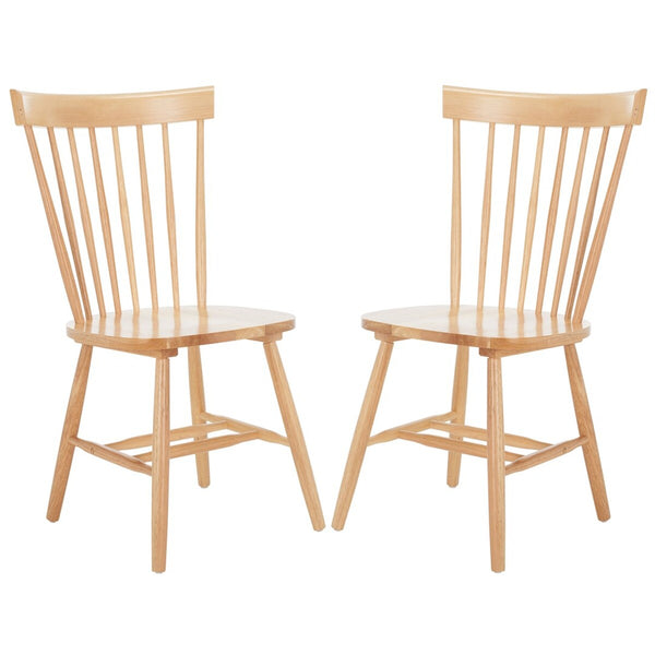 Safavieh Parker Side Chair - Set of 2 XII23 Natural Wood AMH8500F-SET2