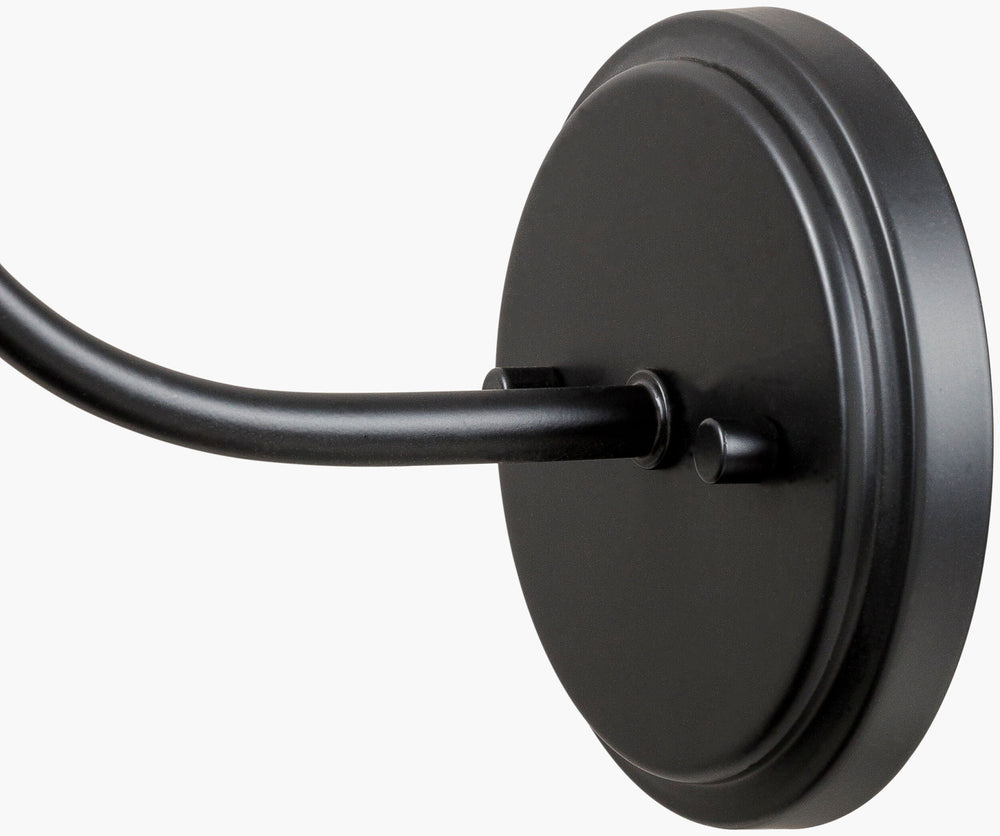 Surya Ammi Industrial Rustic Wall Sconce – 18" X 14" Metal Light Fixture For Vintage Home Décor Style Fixture, Black Iron,Iron,Metal,Metal Ami-004