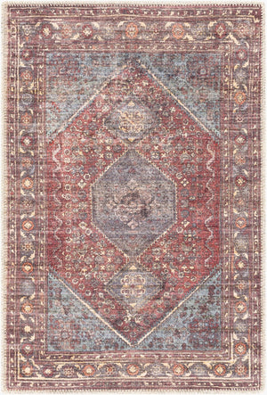 Livabliss Amelie Traditional Chenille Accent Rug Low Pile Woven Entryway Bedroom Floor Mat AML2306-23