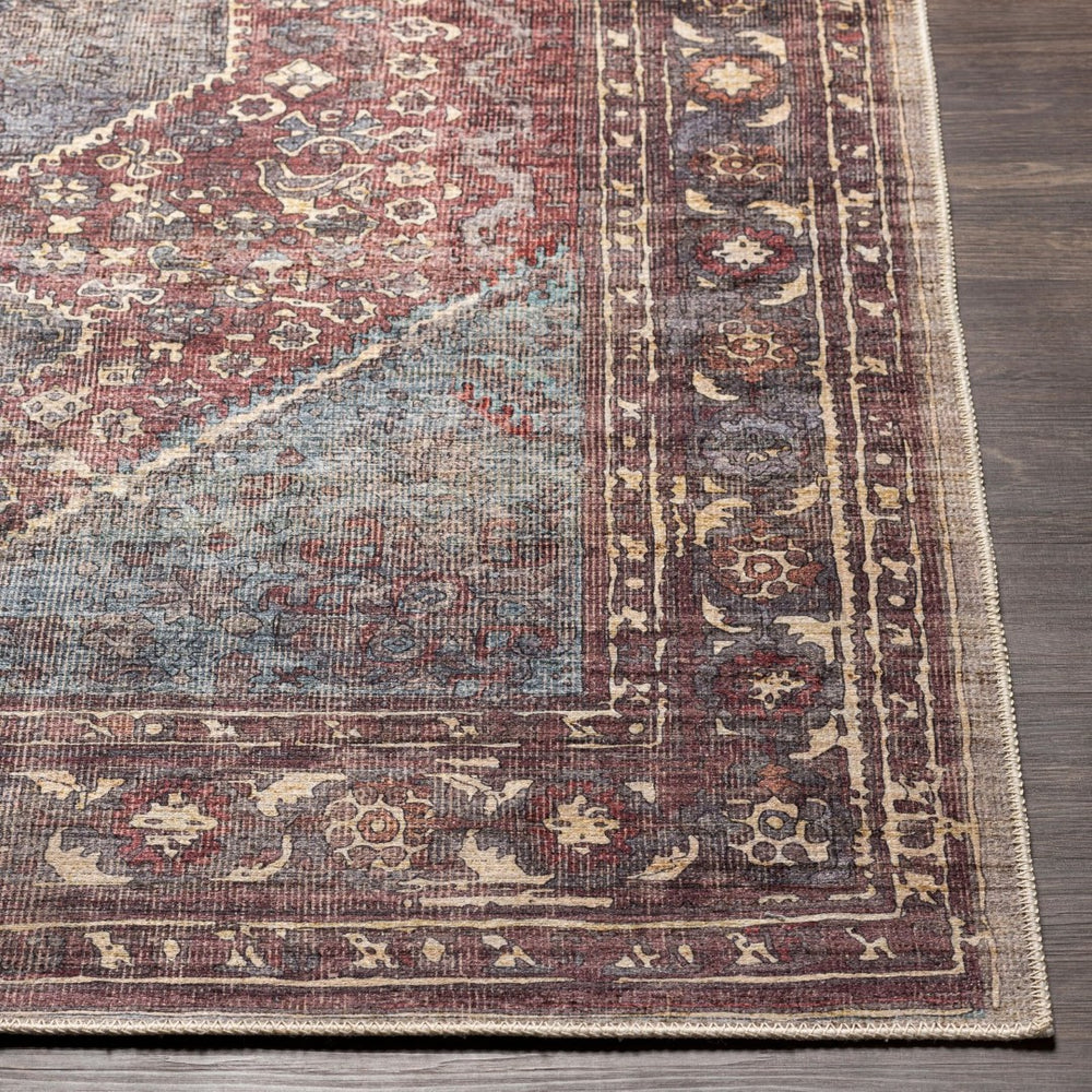 Livabliss Amelie Traditional Chenille Accent Rug Low Pile Woven Entryway Bedroom Floor Mat AML2306-23