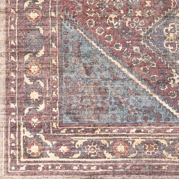 Livabliss Amelie Traditional Chenille Accent Rug Low Pile Woven Entryway Bedroom Floor Mat AML2306-23