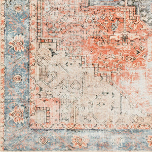 Livabliss Amelie Flatweave Chenille Cotton Rug with Traditional Pattern for Entryways and Hallways Rust, Light Gra 7'10" x 10'2" AML2309-710103