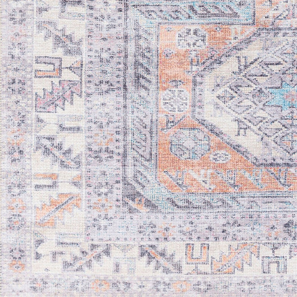 Livabliss Amelie Chenille Polyester Traditional Rug Soft Low Pile Entryway Accent Woven Blue, Apricot 2'7" x 7'10" AML2316-27710