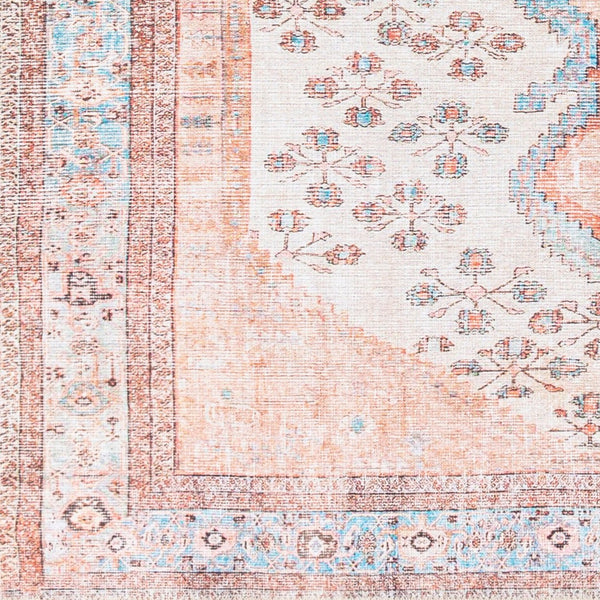 Livabliss Amelie Flatweave Chenille Area Rug Turkish Traditional Pattern for Entryways Hallways Blush, Light Gr 2' x 2'11" AML2326-2211