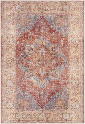 Livabliss Amelie Traditional Flatweave Chenille Area Rug for Living and Dining Rooms Denim, Burnt Or 8'10" x 12' AML2336-81012