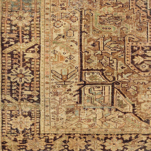 Livabliss Amelie Chenille Area Rug Traditional Motifs Soft Transitional Style for Living Rooms Mustard, Brown 8'10" x 12' AML2348-81012