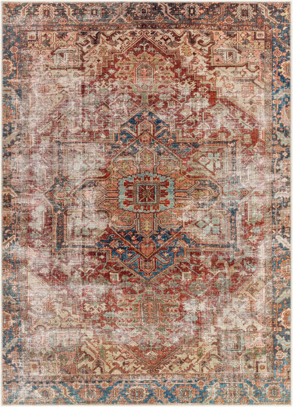 Livabliss Amelie Flatweave Polyester Area Rug Turkish Woven Traditional Pattern for Entryways Burgandy, Navy 2' x 2'11" AML2350-2211