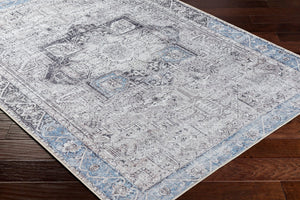 Livabliss Amelie Flatweave Runner Chenille Cotton Blend Traditional Hallway Entryway Rug Navy, Blue 2'7" x 18' AML2359-2718