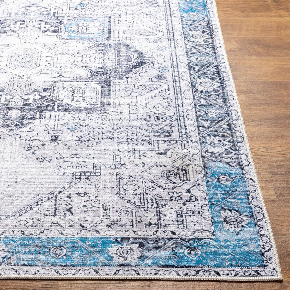 Livabliss Amelie Flatweave Runner Chenille Cotton Blend Traditional Hallway Entryway Rug Navy, Blue 2'7" x 18' AML2359-2718