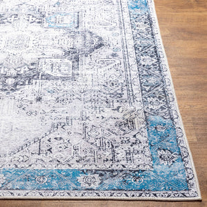 Livabliss Amelie Flatweave Runner Chenille Cotton Blend Traditional Hallway Entryway Rug Navy, Blue 2'7" x 18' AML2359-2718
