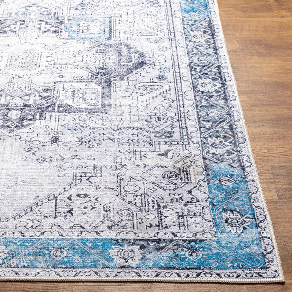 Livabliss Amelie Flatweave Runner Chenille Cotton Blend Traditional Hallway Entryway Rug Navy, Blue 2'7" x 18' AML2359-2718