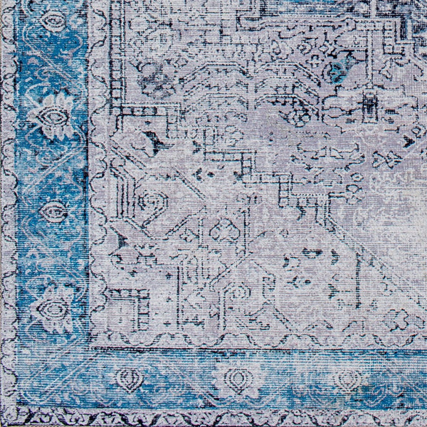 Livabliss Amelie Flatweave Runner Chenille Cotton Blend Traditional Hallway Entryway Rug Navy, Blue 2'7" x 18' AML2359-2718