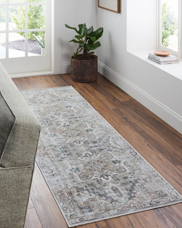 Livabliss Amelie Flatweave Turkish Area Rug Soft Chenille Cotton Blend for Entryways Ink Blue, Mediu 2'7" x 13'11" AML2360-2714