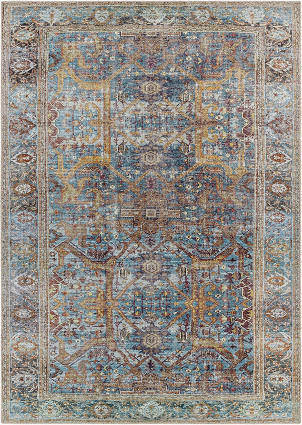Livabliss Amelie Flatweave Chenille Polyester Area Rug Traditional Pattern for Living Rooms AML2370-81012