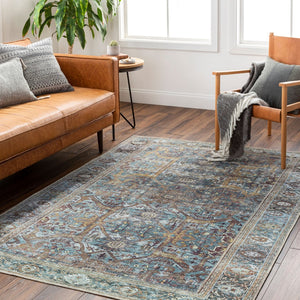 Livabliss Amelie Flatweave Chenille Polyester Area Rug Traditional Pattern for Living Rooms AML2370-81012