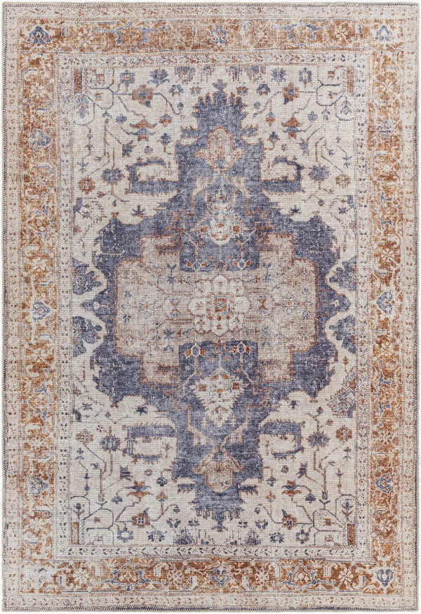 Livabliss Amelie Flatweave Chenille Polyester Area Rug Soft Traditional Pattern for Living Room AML2374-81012