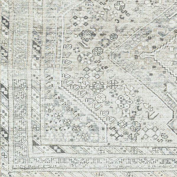 Livabliss Amelie Turkish Flatweave Polyester Accent Rug for Entryways Bathrooms and Bedside Areas White, Sage 5'3" x 7'3" AML2379-5373