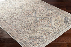 Livabliss Amelie Flatweave Polyester Area Rug Turkish Traditional Pattern for Entryways and Bedside Gray, Black 7'10" x 10'2" AML2382-710102