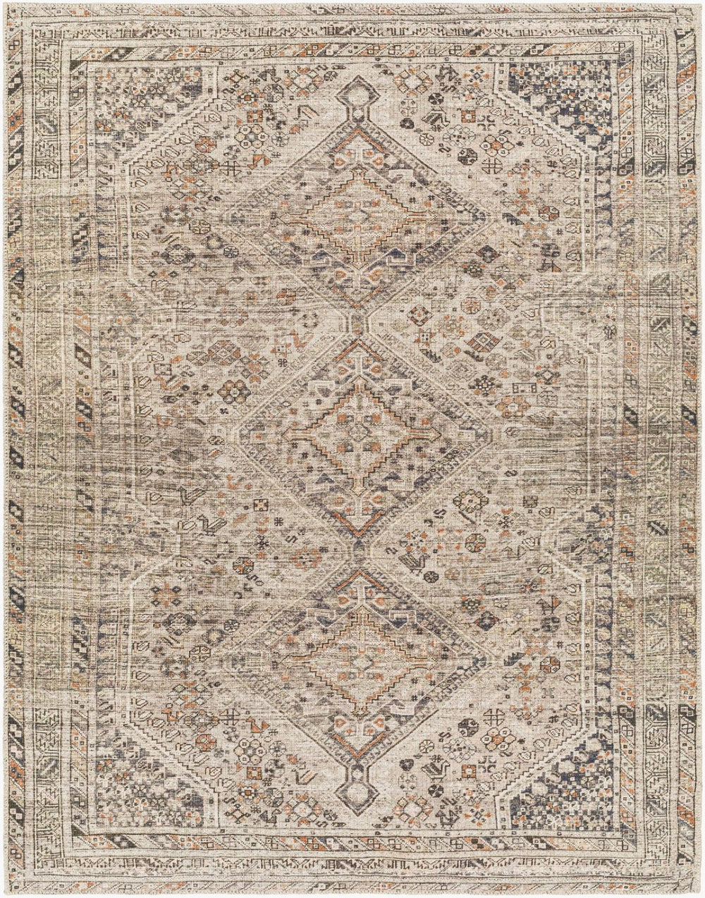 Livabliss Amelie Turkish Flatweave Polyester Area Rug for Entryways and High Traffic Spaces Gray, Black 8'10" x 12' AML2383-81012