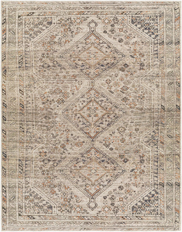 Livabliss Amelie Turkish Flatweave Polyester Area Rug for Entryways and High Traffic Spaces Gray, Black 8'10" x 12' AML2383-81012