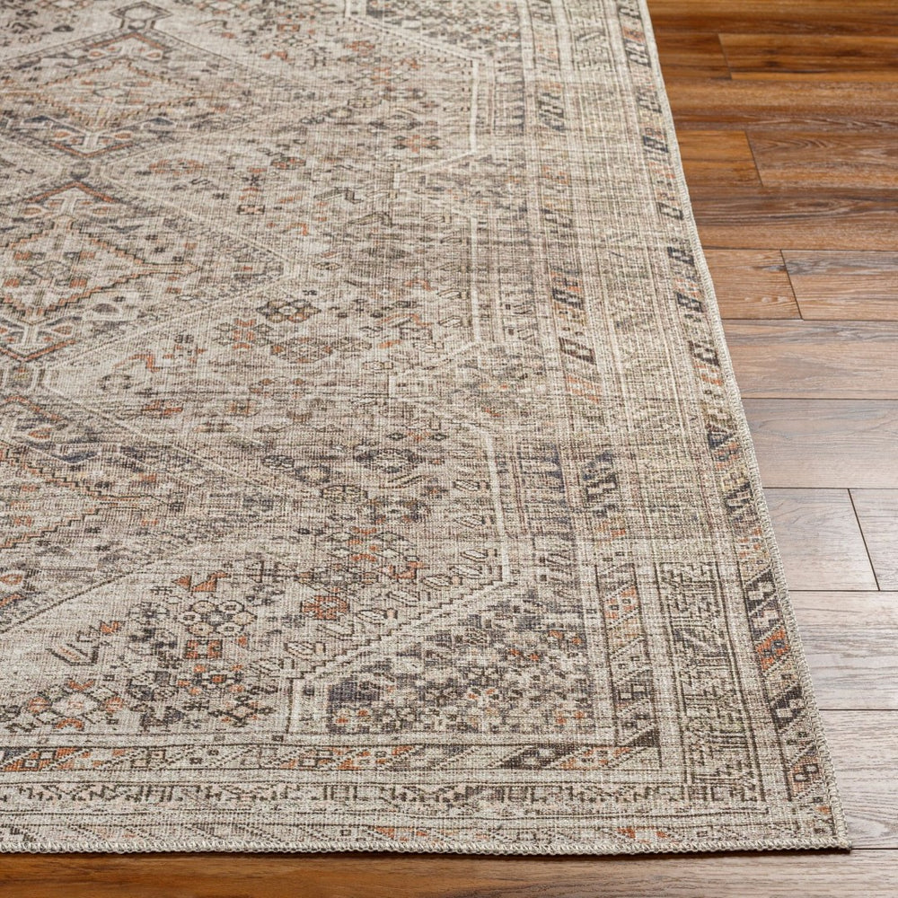 Livabliss Amelie Turkish Flatweave Polyester Area Rug for Entryways and High Traffic Spaces Gray, Black 8'10" x 12' AML2383-81012