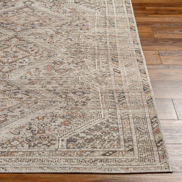 Livabliss Amelie Turkish Flatweave Polyester Area Rug for Entryways and High Traffic Spaces Gray, Black 8'10" x 12' AML2383-81012