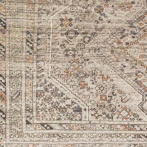 Livabliss Amelie Turkish Flatweave Polyester Area Rug for Entryways and High Traffic Spaces Gray, Black 8'10" x 12' AML2383-81012