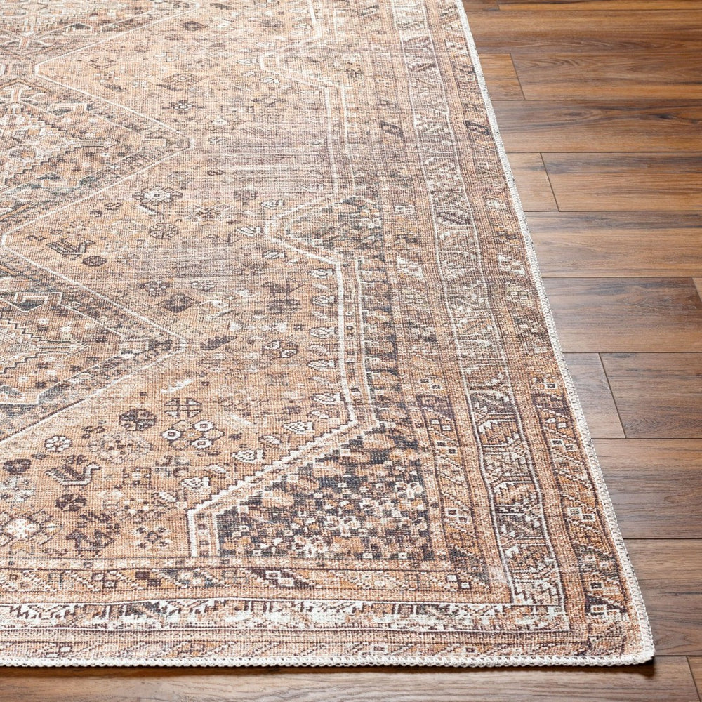 Livabliss Amelie Flatweave Polyester Area Rug Traditional Pattern for Entryway High Traffic Zones Light Brown, Or 8'10" x 12' AML2384-81012