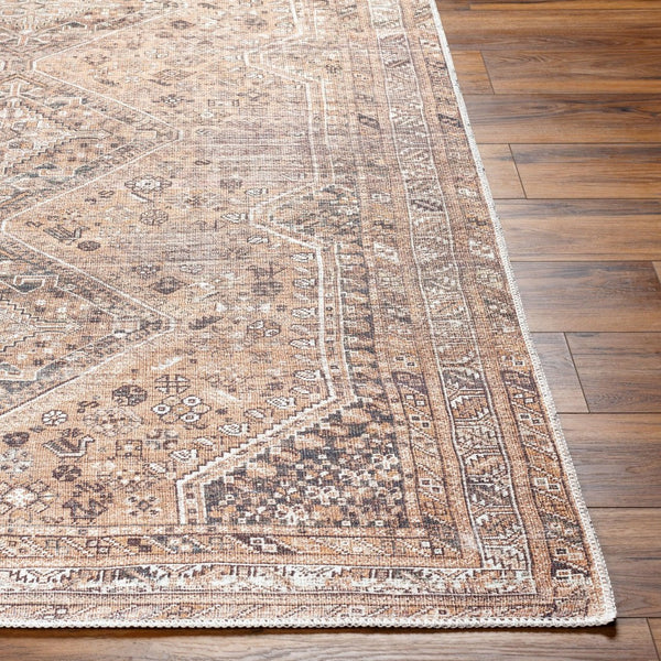 Livabliss Amelie Flatweave Polyester Area Rug Traditional Pattern for Entryway High Traffic Zones Light Brown, Or 8'10" x 12' AML2384-81012