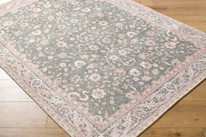 Livabliss Amelie Flatweave Polyester Accent Rug Soft Durable Pick for Entryways and Bath Floors Medium Green, P 6'7" x 9' AML2392-679